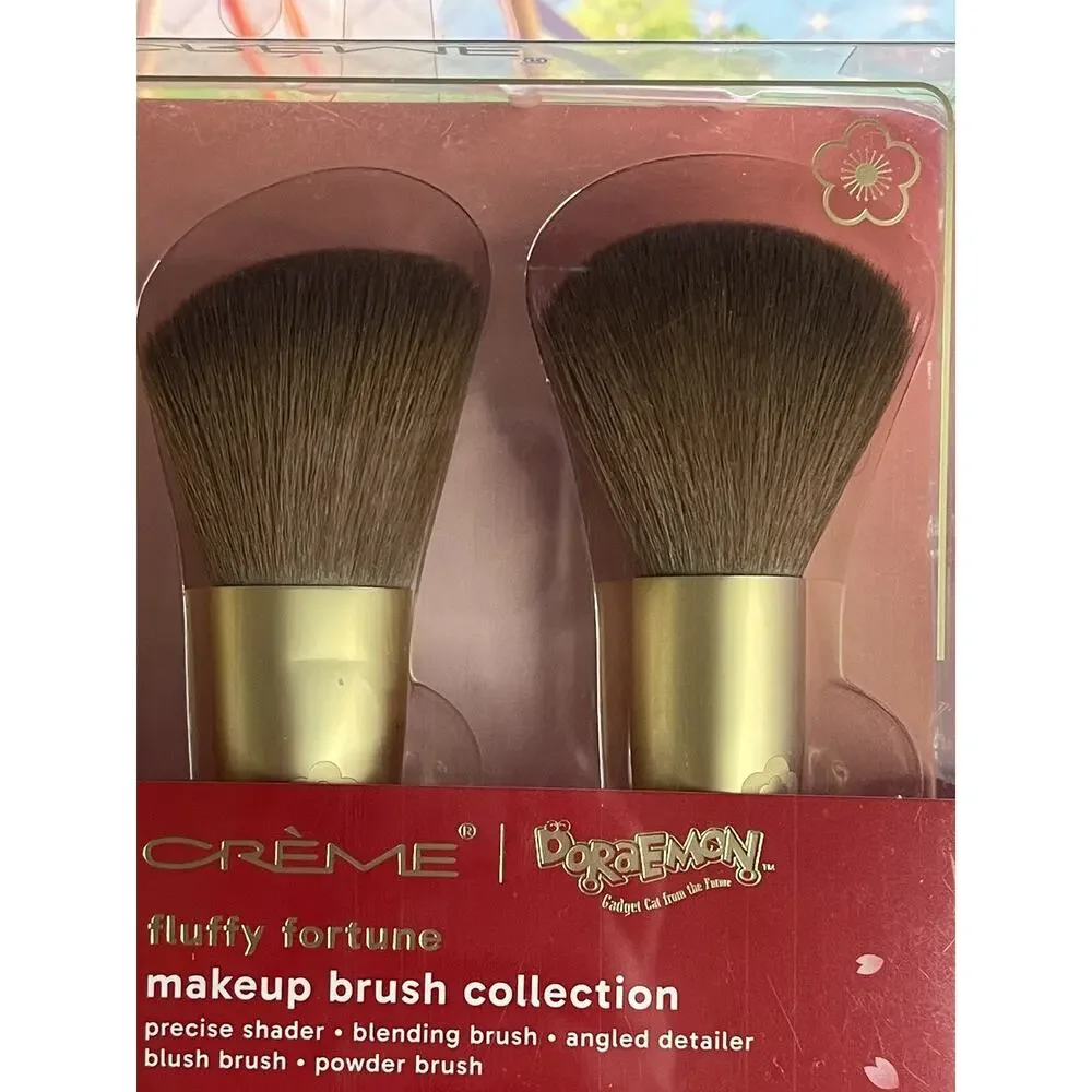 The Creme Shop Doraemon Brush Collection 5 Silky Soft Set Korea Fluffy Fortune